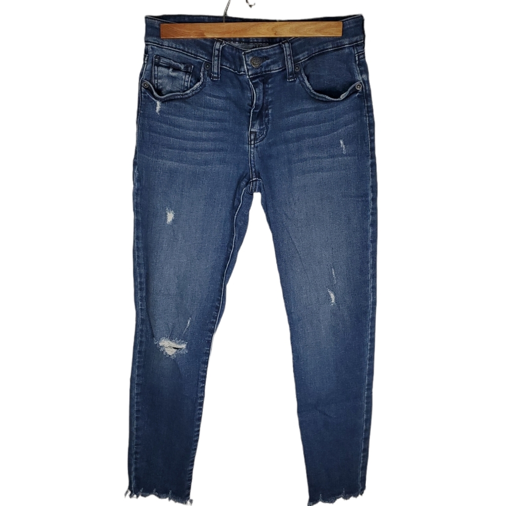 LUCKY BRAND Stella Skinny Distressed Ankle Cheville